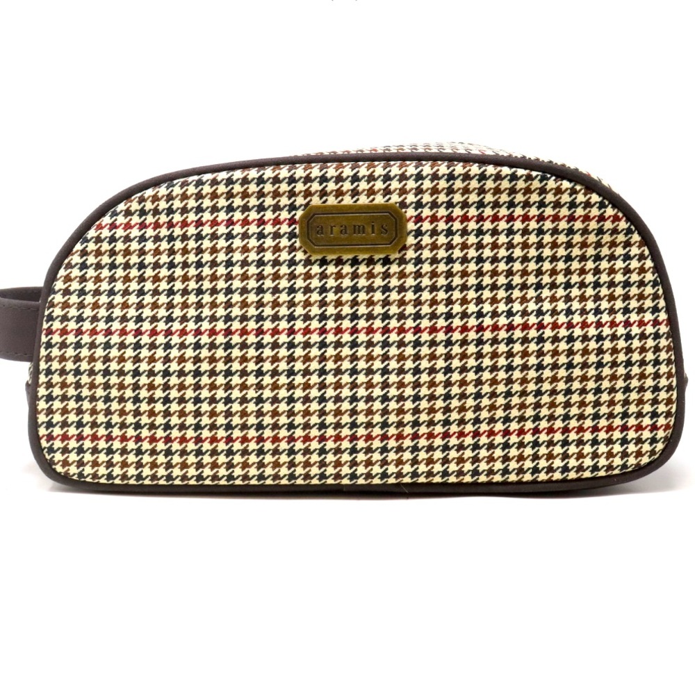 NWT ARAMIS TRAVEL houndstooth toiletry case